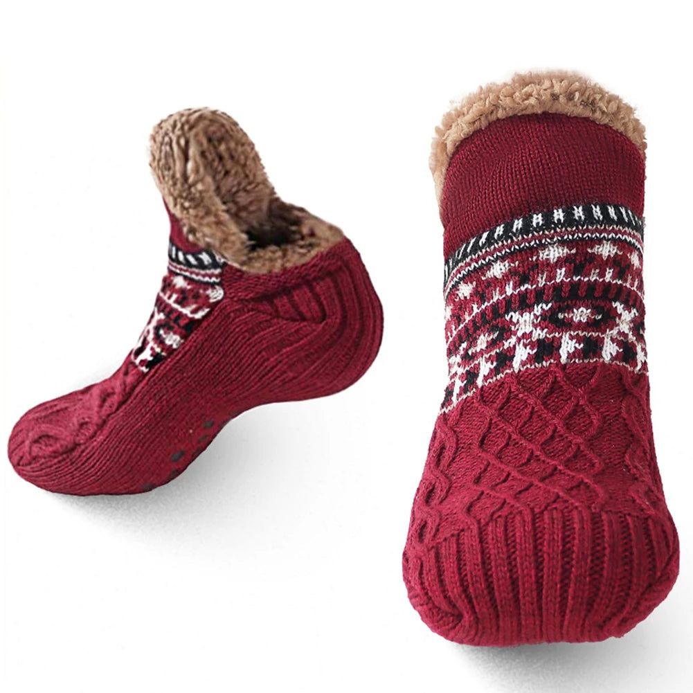 Winter Thermal Slipper Socks - Non-Slip Indoor Floor Socks
