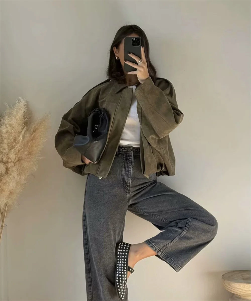 Women's Bomber Jacket - Vintage Style Outerwear