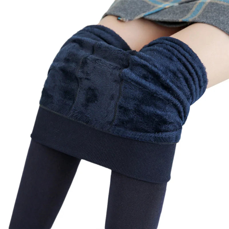 Winter Fleece-Lined Leggings for Women