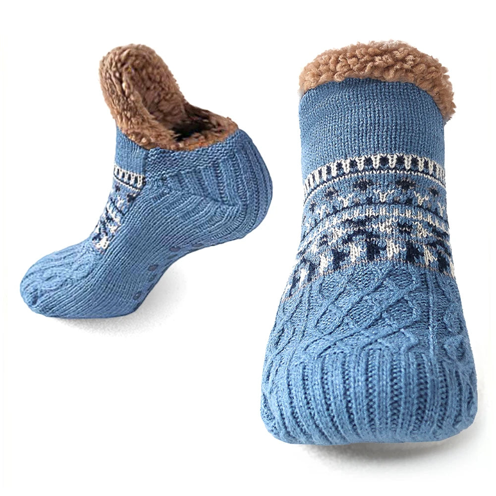 Winter Thermal Slipper Socks - Non-Slip Indoor Floor Socks