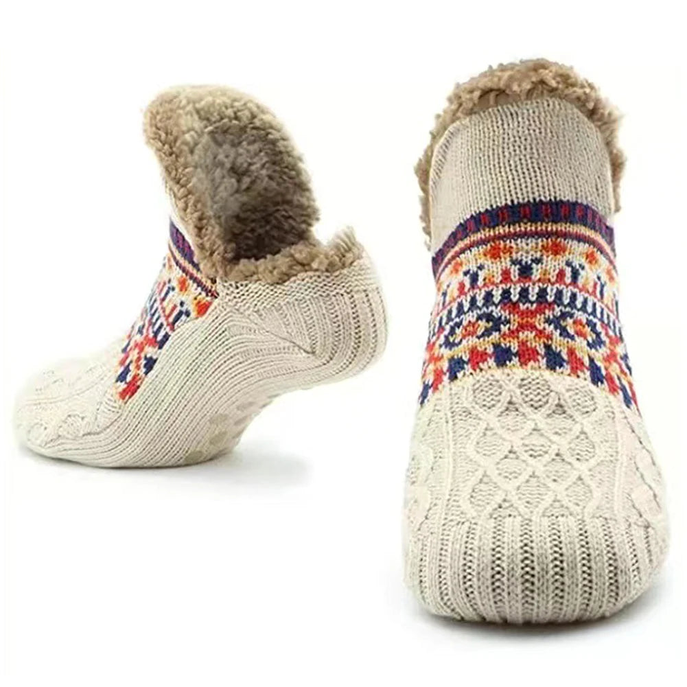 Winter Thermal Slipper Socks - Non-Slip Indoor Floor Socks