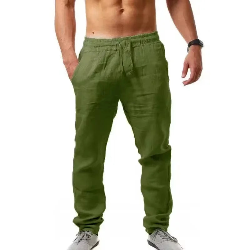 Men's Casual Beach Pants - Loose Breathable Trousers