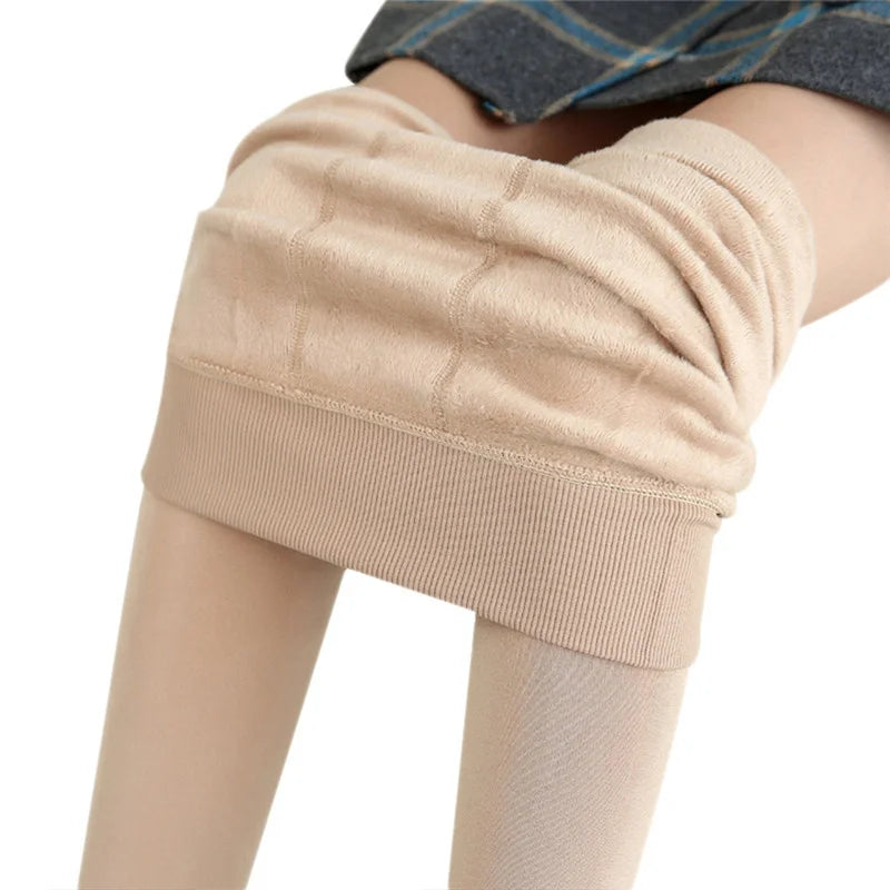 Winter Fleece-Lined Leggings for Women