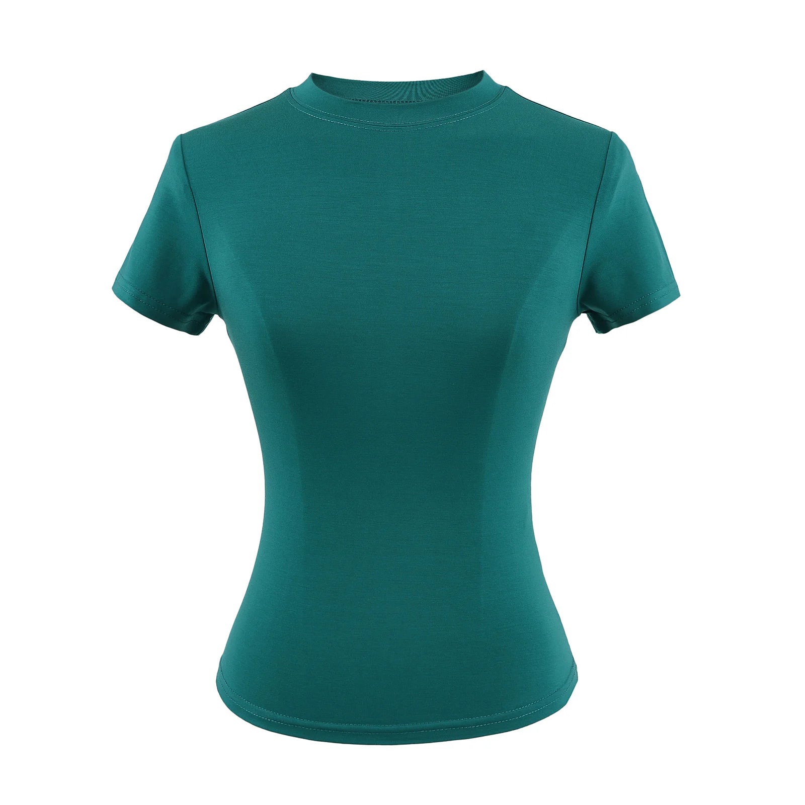 Women's Slim Fit Casual T-Shirt - Short Sleeve Top