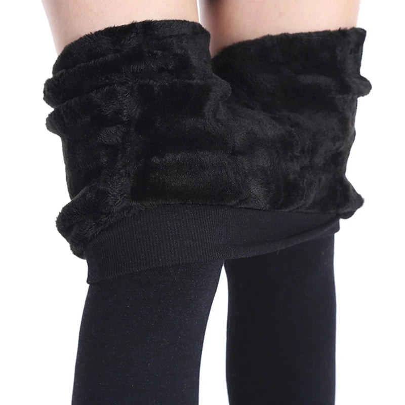 Winter Fleece-Lined Leggings for Women