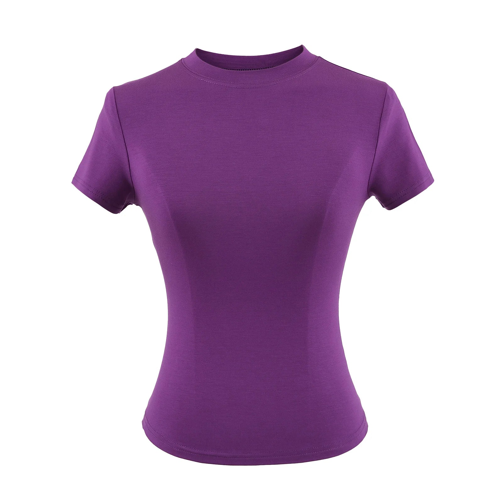Women's Slim Fit Casual T-Shirt - Short Sleeve Top
