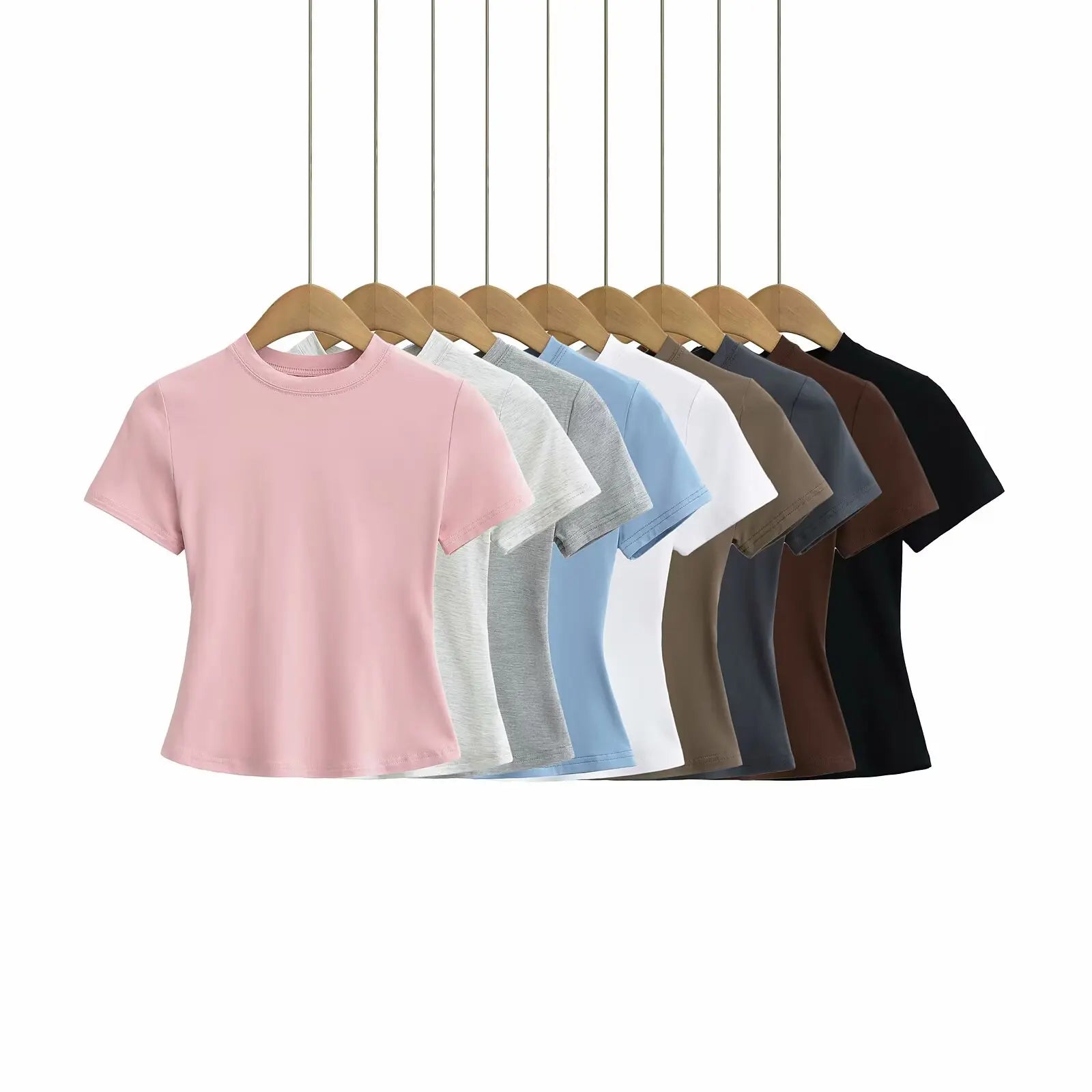 Women's Slim Fit Casual T-Shirt - Short Sleeve Top