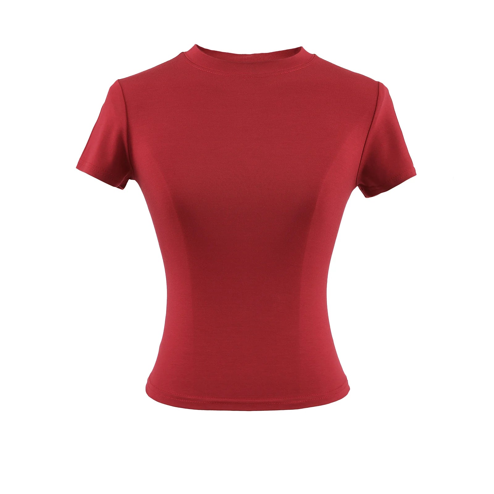 Women's Slim Fit Casual T-Shirt - Short Sleeve Top