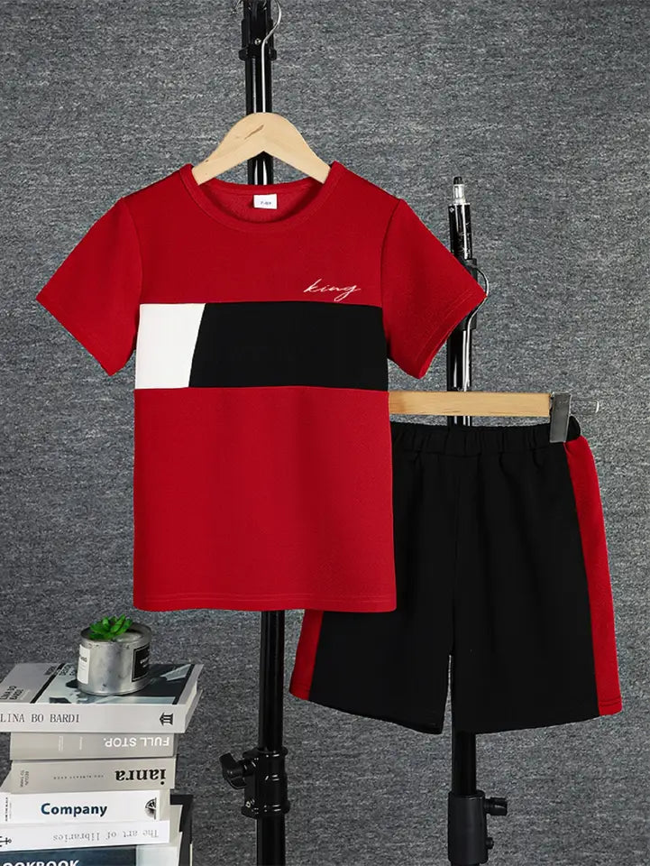 Boys Casual T-Shirt & Shorts Set