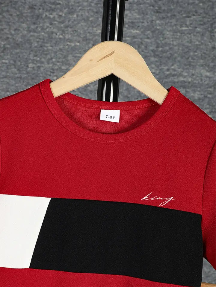 Boys Casual T-Shirt & Shorts Set fit