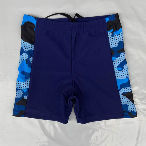 Boys quick-dry swim trunks, front view