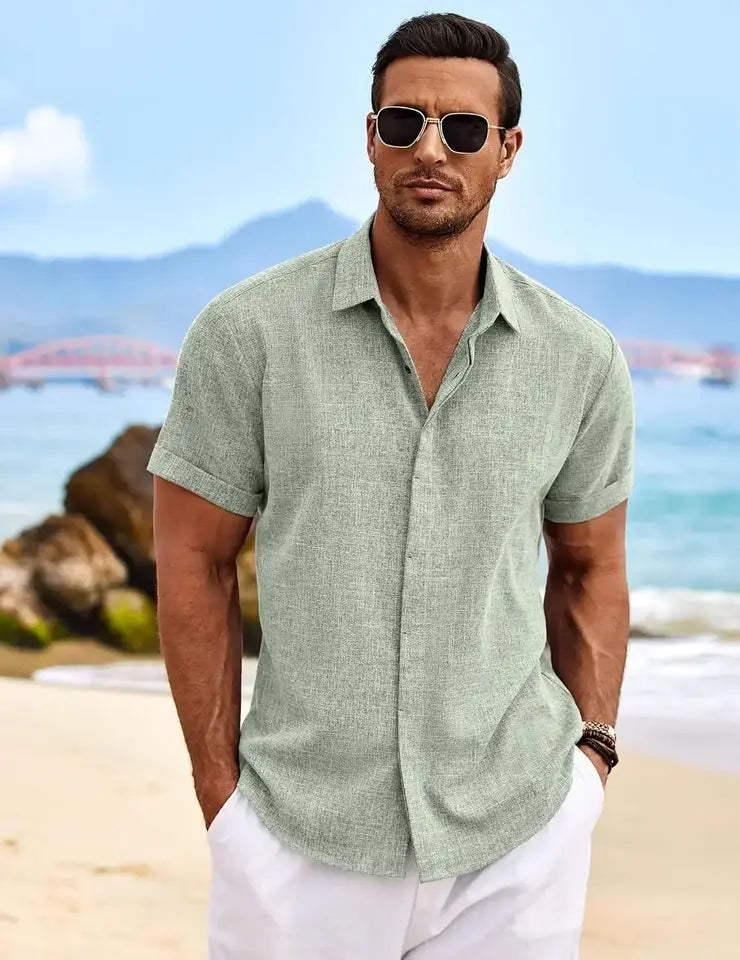 Men's Relaxed Linen Shirt