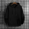 Men's Solid Pullover Hoodie