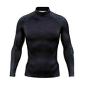 UPF 50+ stretch fabric detail on men's rash guard