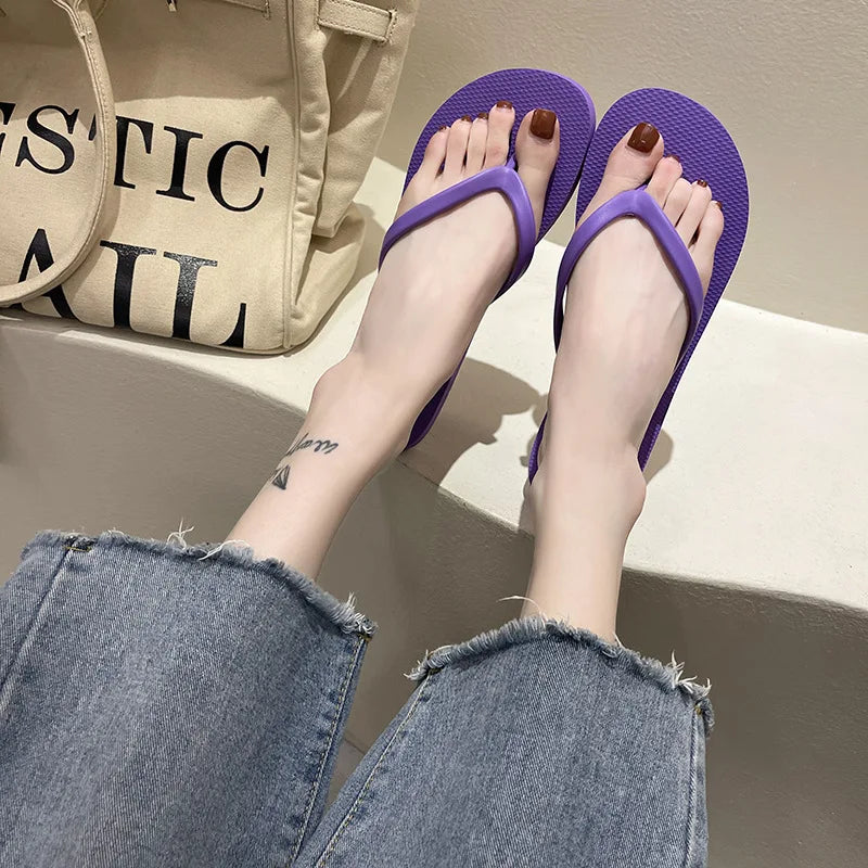 Women's Comfort Flip Flops worn