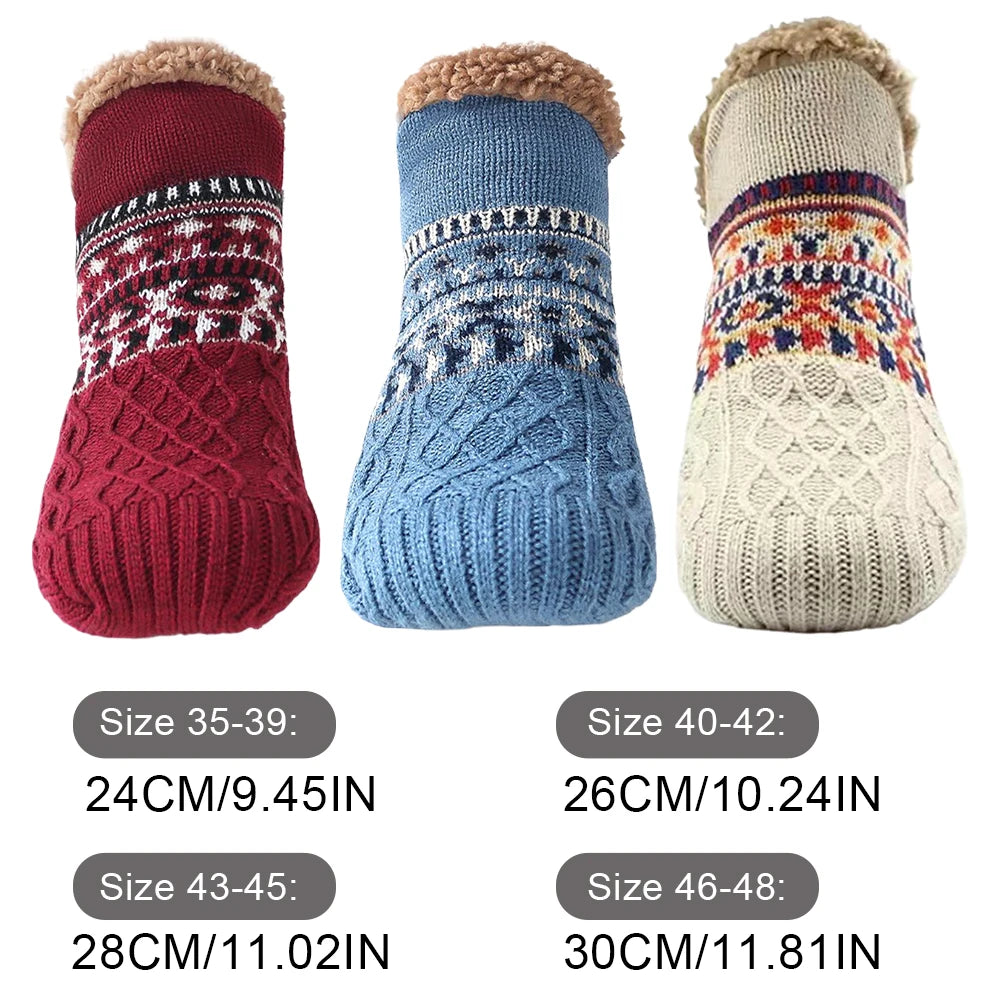 Winter Thermal Slipper Socks - Non-Slip Indoor Floor Socks
