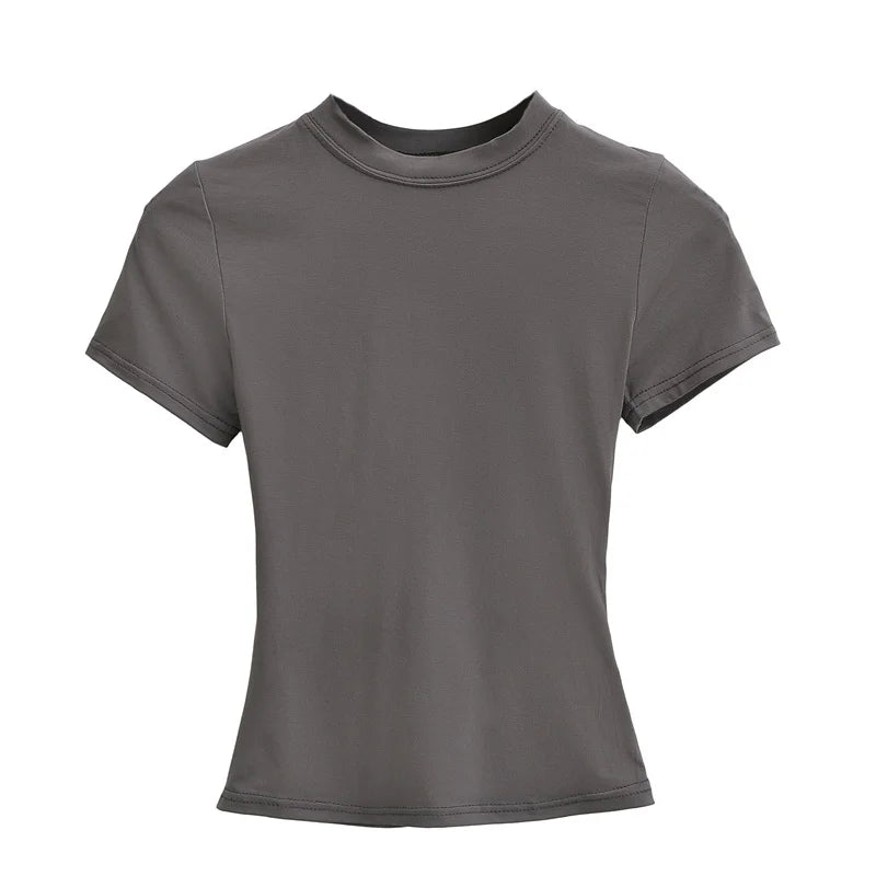 Women's Slim Fit Casual T-Shirt - Short Sleeve Top