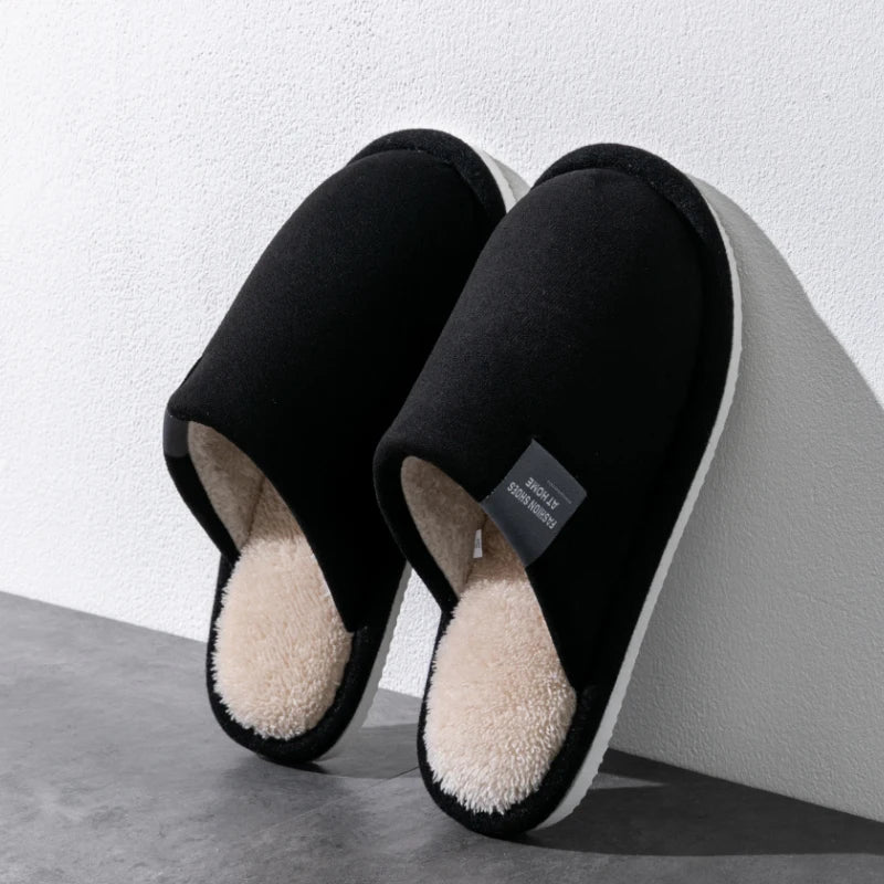 Winter Plush Slippers - Non-Slip Indoor House Shoes