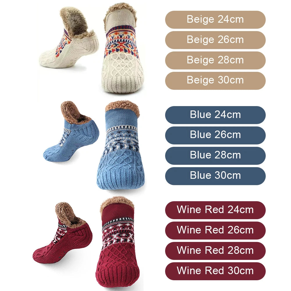 Winter Thermal Slipper Socks - Non-Slip Indoor Floor Socks