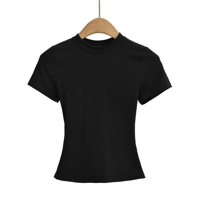 Women's Slim Fit Casual T-Shirt - Short Sleeve Top