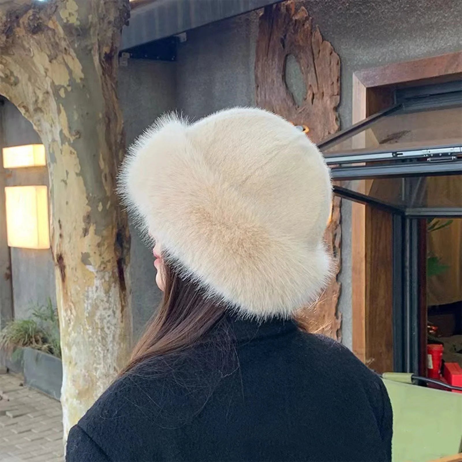 Women's Plush Winter Fur Hat - Warm Fluffy Beanie
