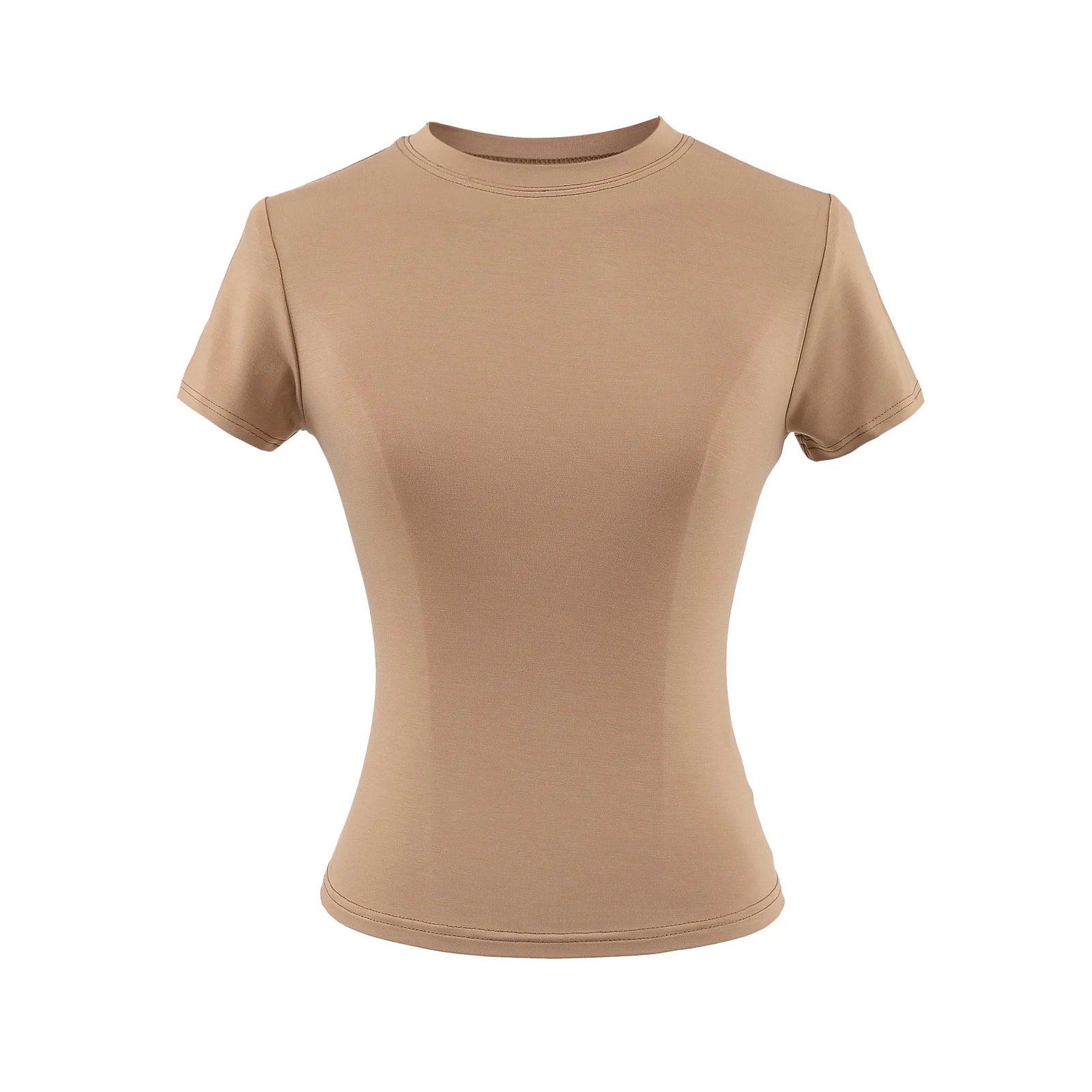 Women's Slim Fit Casual T-Shirt - Short Sleeve Top