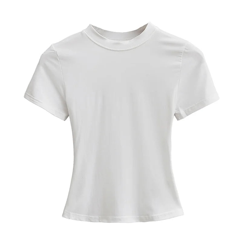 Women's Slim Fit Casual T-Shirt - Short Sleeve Top